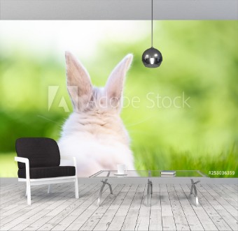 Picture of Osterhase in der Natur Landschaft Card